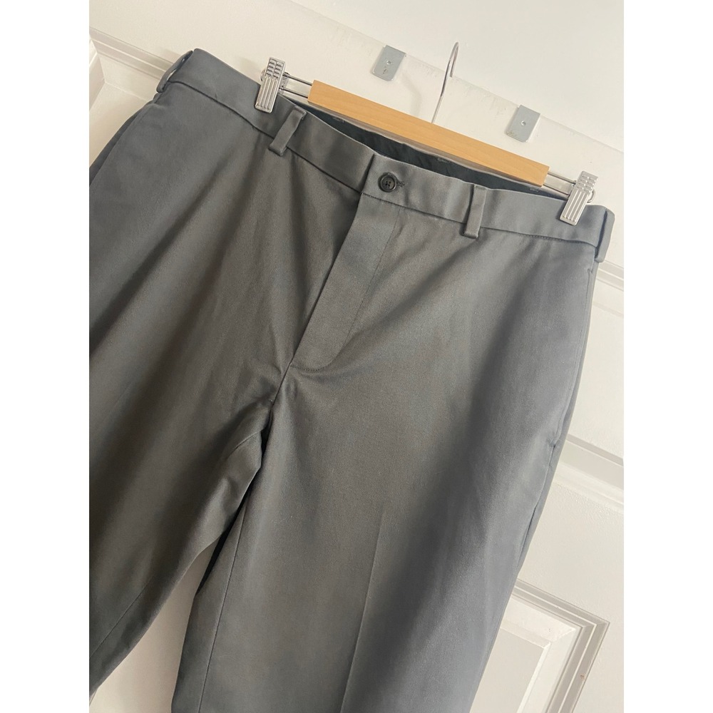 Brooks Brothers Milano Fit Chinos Mens Grey Slim Fit Dress Pants RN 93986